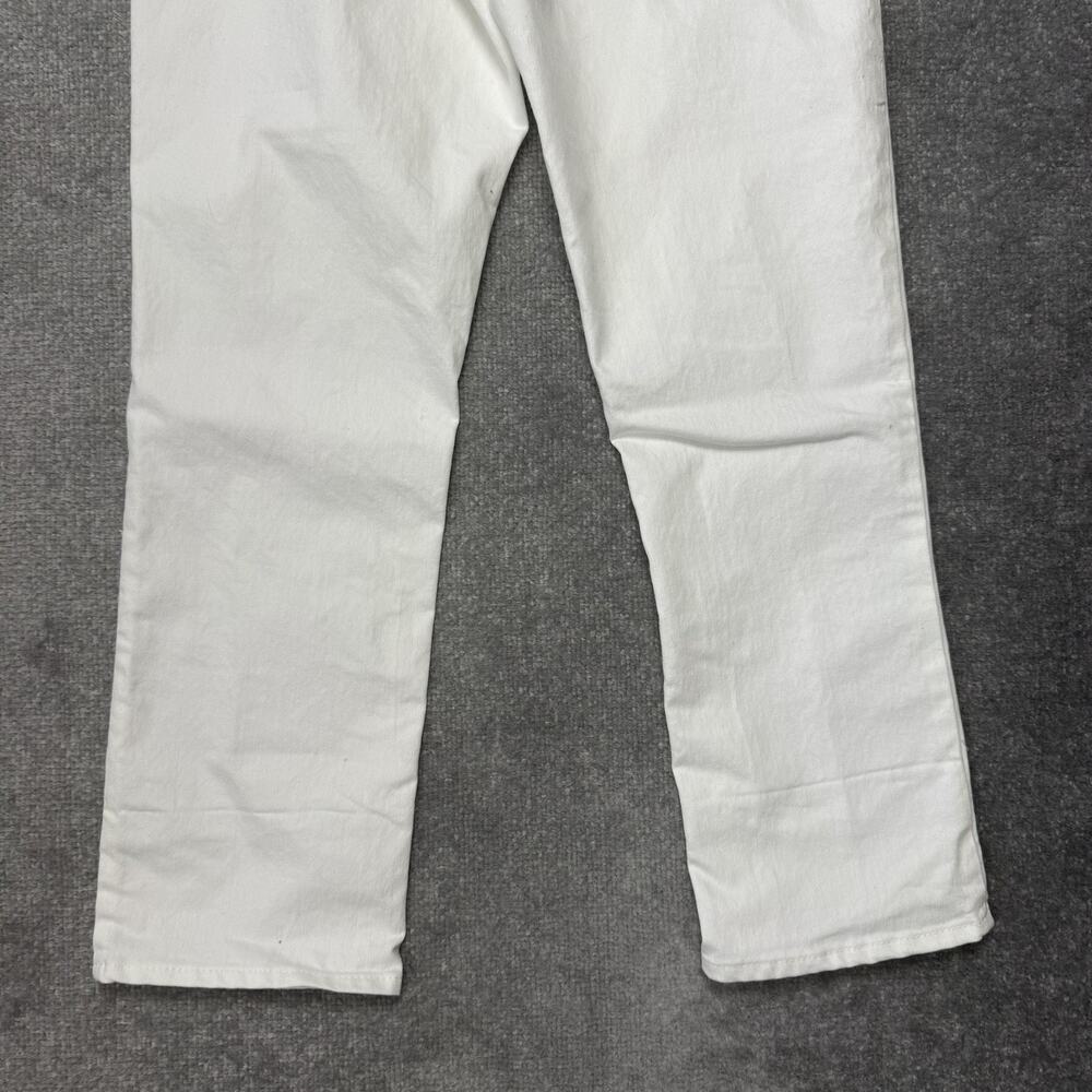 Frye Jeans Womens 4/27 White Straight Leg Stretch Denim Pants High Rise Casual - Picture 12 of 12